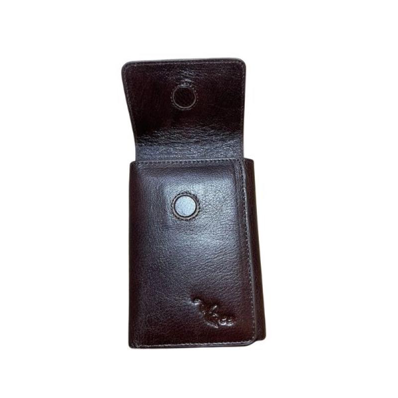 Premium Bee Leather Wallet — ম্যাগনেটিক ক্লোজার ও ক্লাসিক ব্রাউন স্টাইল!