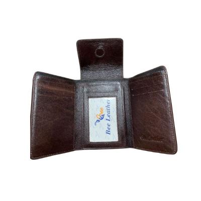 Premium Bee Leather Wallet — ম্যাগনেটিক ক্লোজার ও ক্লাসিক ব্রাউন স্টাইল!